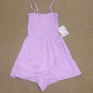 Vine and Valley lilac purple romper size Small! New with tags, never worn!